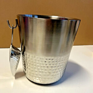 Hammered Metal Ice Bucket with scooper - Threshold Used